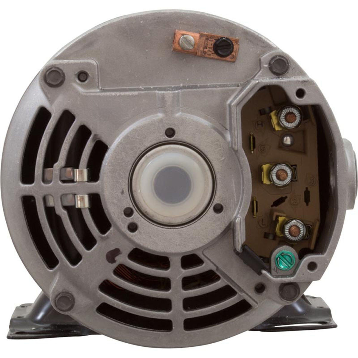 Motor, Nidec, 1.5 Horsepower, ThruBolt, 2-Speed, 115v, 48Y
