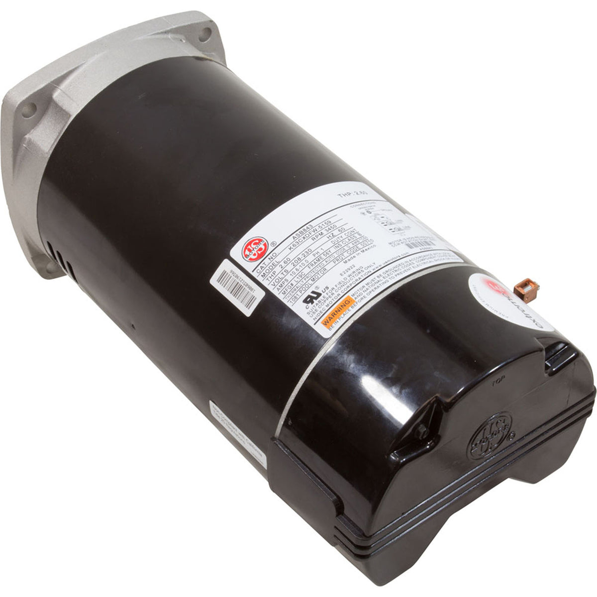 Motor, US Motor, 2.0hp, 208-230v, 56YFr, SQFL, Full, PE