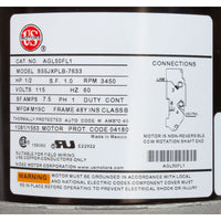 Motor, Nidec/US Motor, 0.5hp, 115v, 1-Speed, 48Y Frame