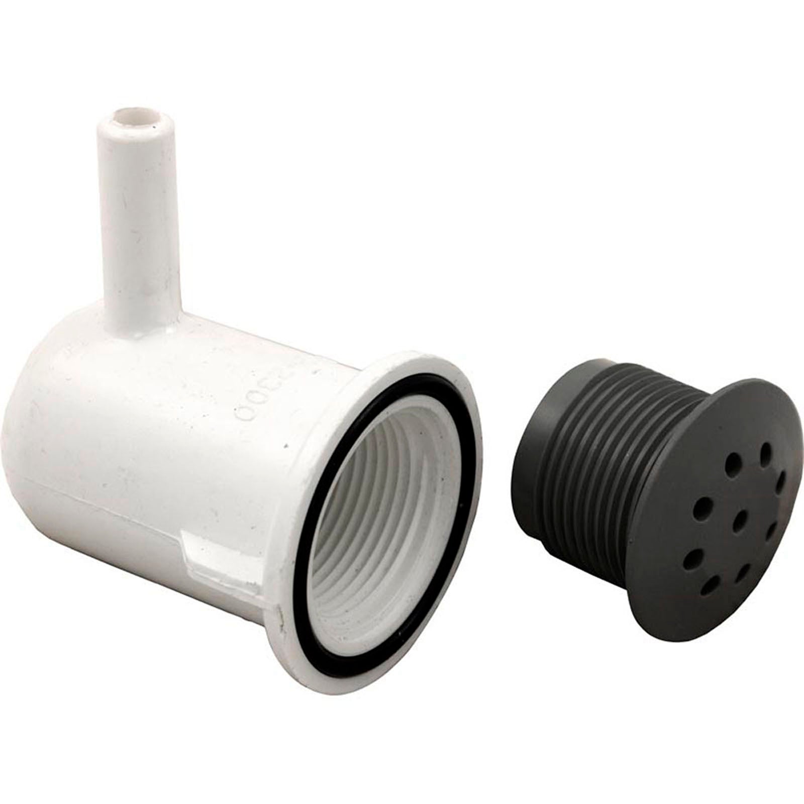 Air Injector, WW, Top Flo, 3/8"b, Elbow Style, Gray