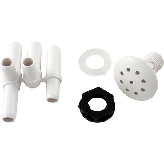 Inyector de aire, vía acuática, multicuerpo, blanco