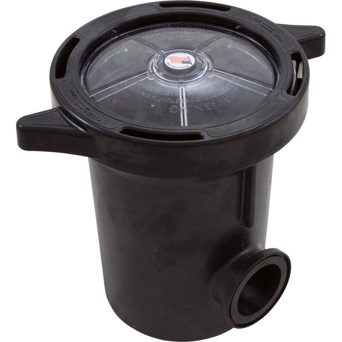Trap Assembly, WW, 6", 2"Union x 1-1/2"mbt/fpt, New Version 2pc lid