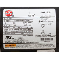 Motor, 2.0thp, 230v, 1-Speed, 48 Frame