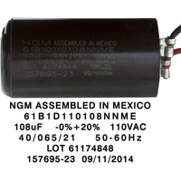 Motor, Century, 0.75thp, 115v/230v, 1-Spd, 48fr