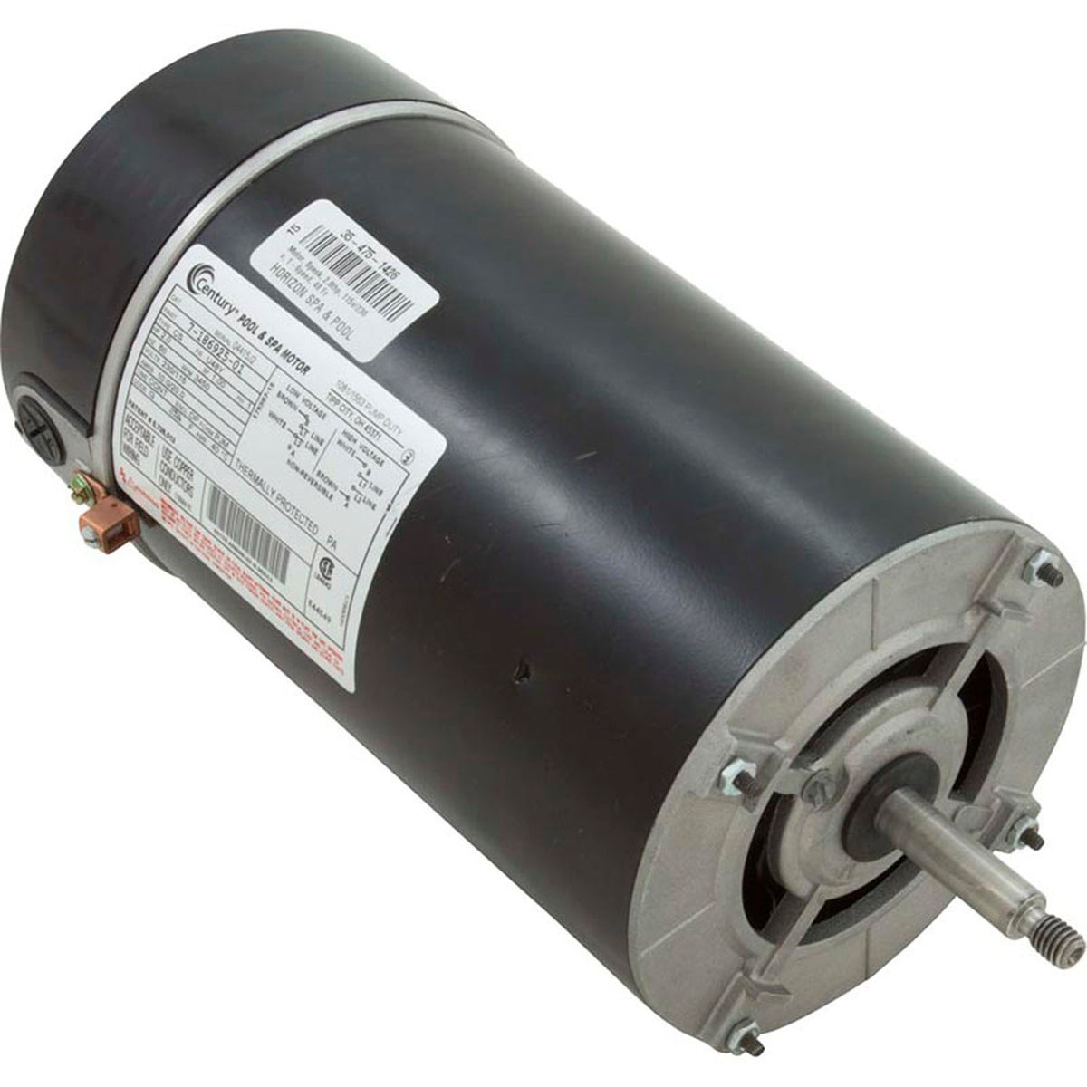Motor, Century, 2.0thp, 115v/230v, 1-Spd, 48fr