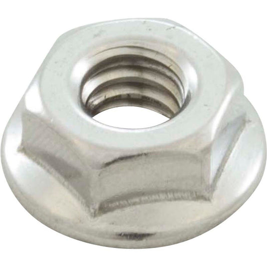 Locknut, Speck E90, Rear Housing Bolt, 1/4" - 20, Serrated, ss
