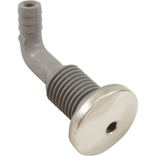 Inyector de aire, Jacuzzi/Sundance Silent Air, 3/8"b, SS/gris