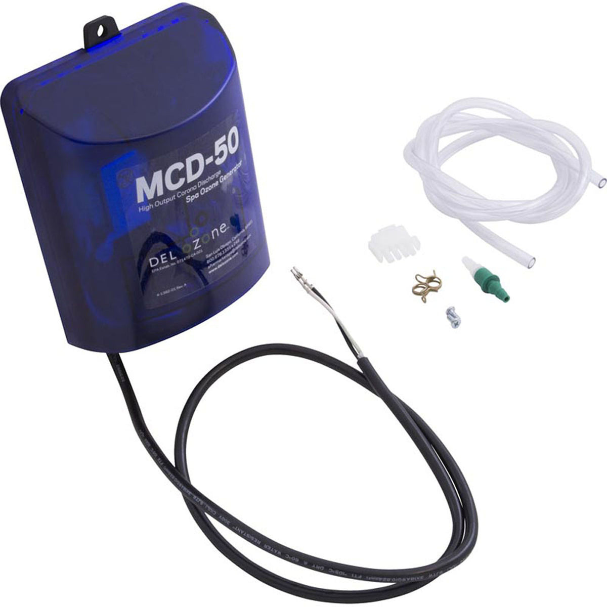 Ozonator, DEL MCD-50, 115v/230v, with Parts Bag, AMP PLUG