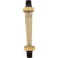 Flow Meter, Pentair, 2-16 gpm, 3/4" Nylon Thd End, Small Body