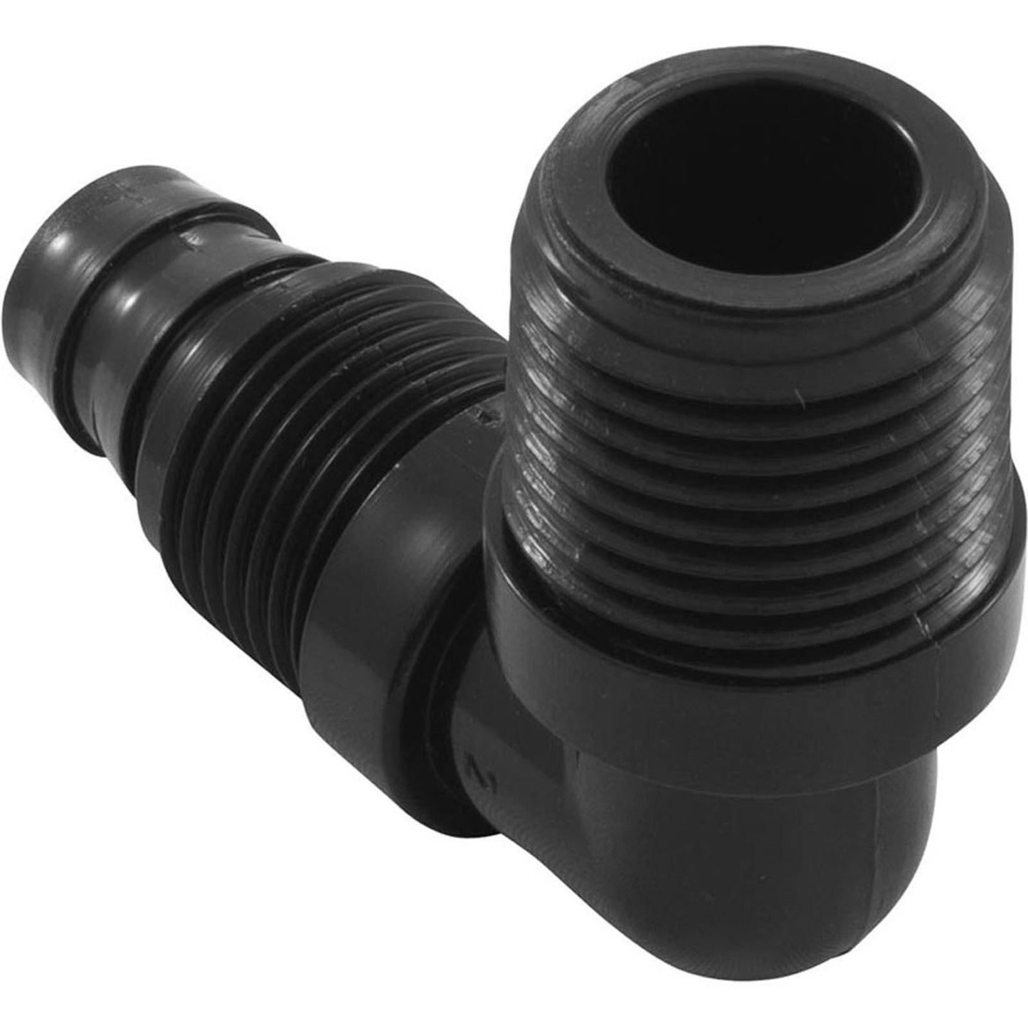 Codo, alimentadores automáticos Pentair, 1/2" 90 grados mpt x tubo