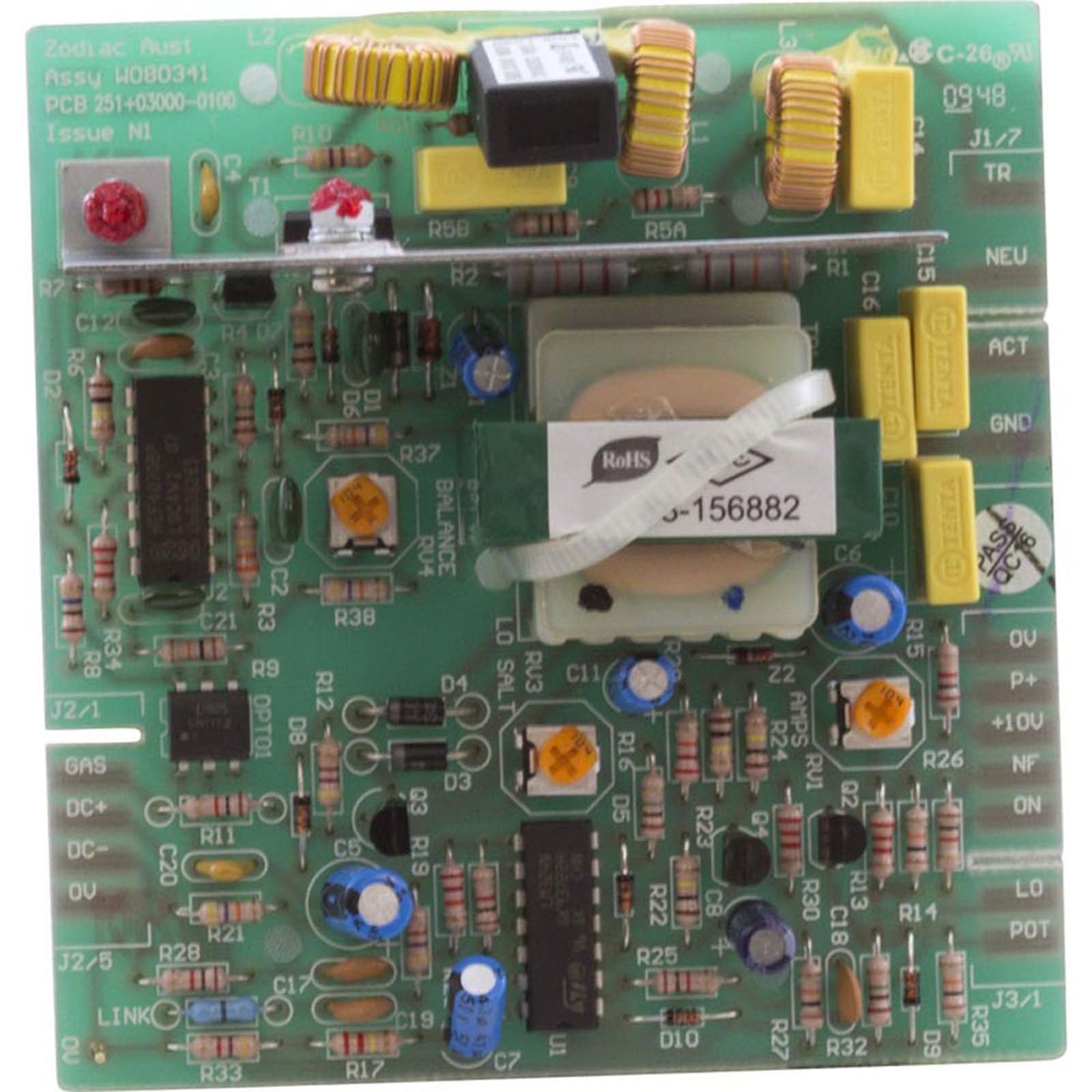 Main PCB, Zodiac Clearwater C-Series