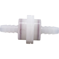 Ozone Check Valve, Del Ozone, 1/4" Barb x 3/8" Barb, 1/2 psi
