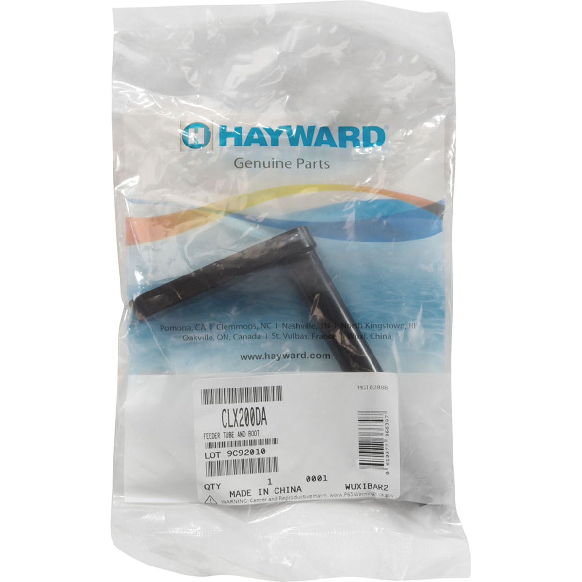 Feeder Tube CLX200DA Hayward Chlorinator CL200/CL220