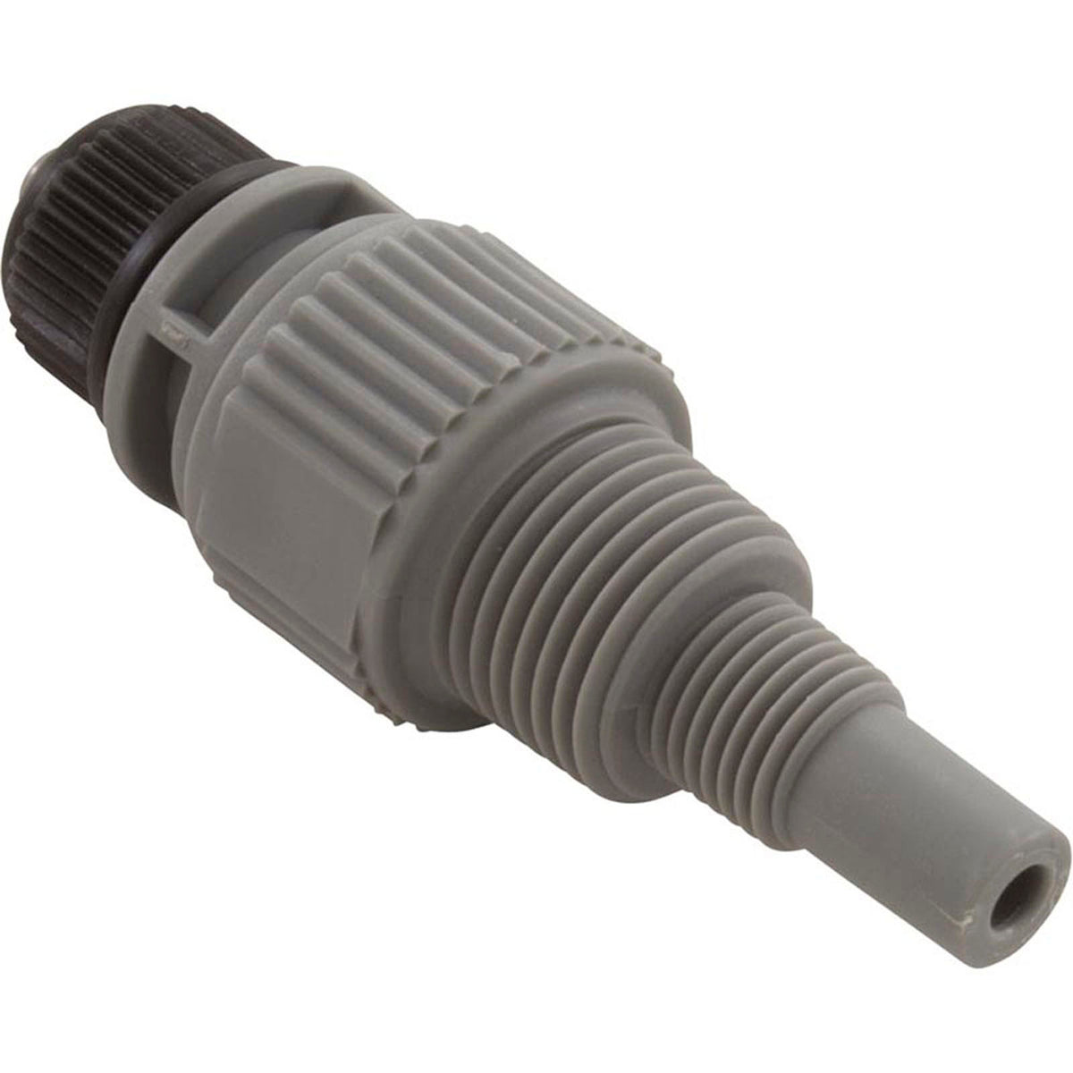 Injection Fitting, Threadless, Blue-White, 3/8"od Tubing Connector