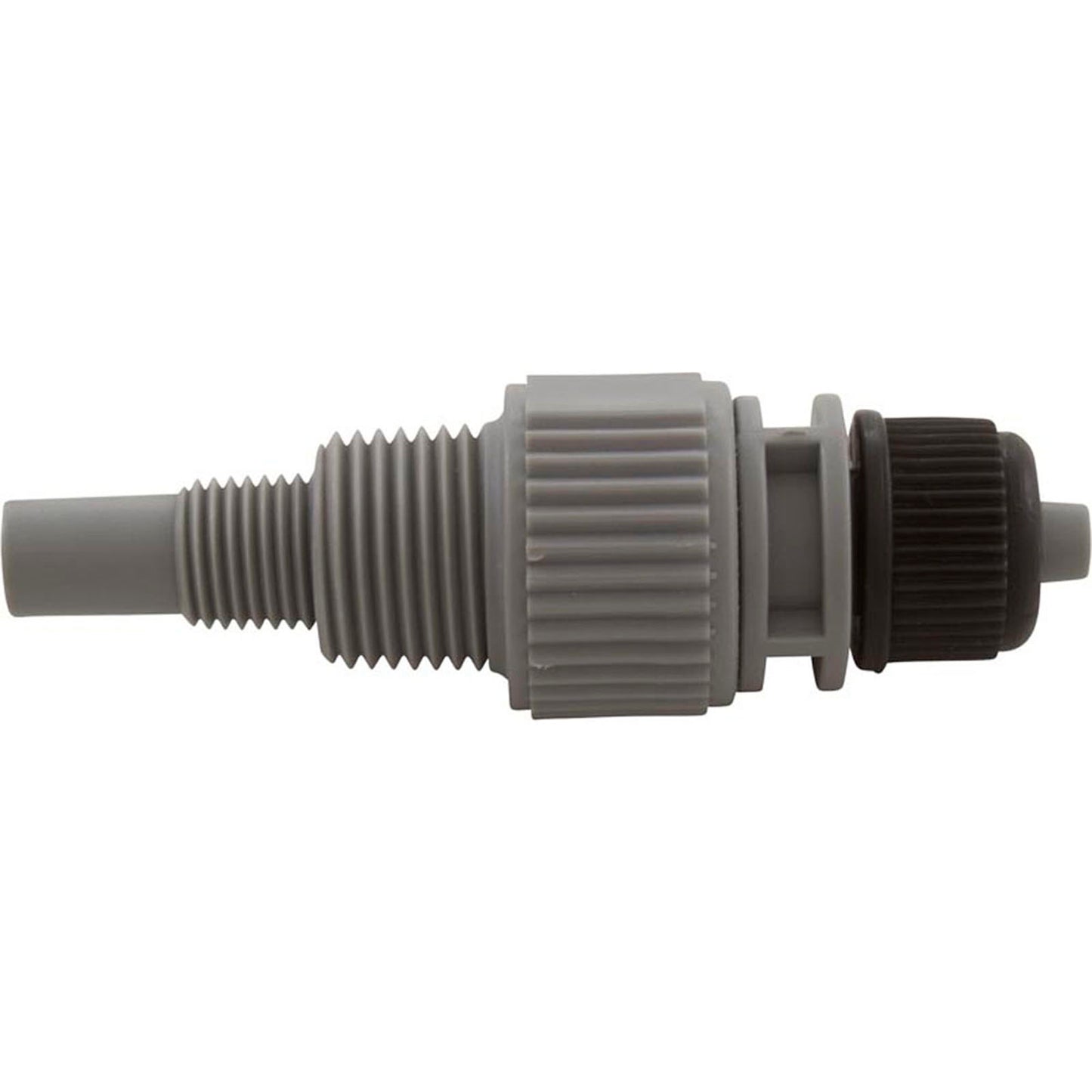 Injection Fitting, Threadless, Blue-White, 3/8"od Tubing Connector