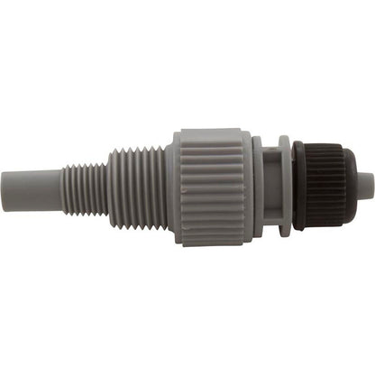 Injection Fitting, Threadless, Blue-White, 3/8"od Tubing Connector