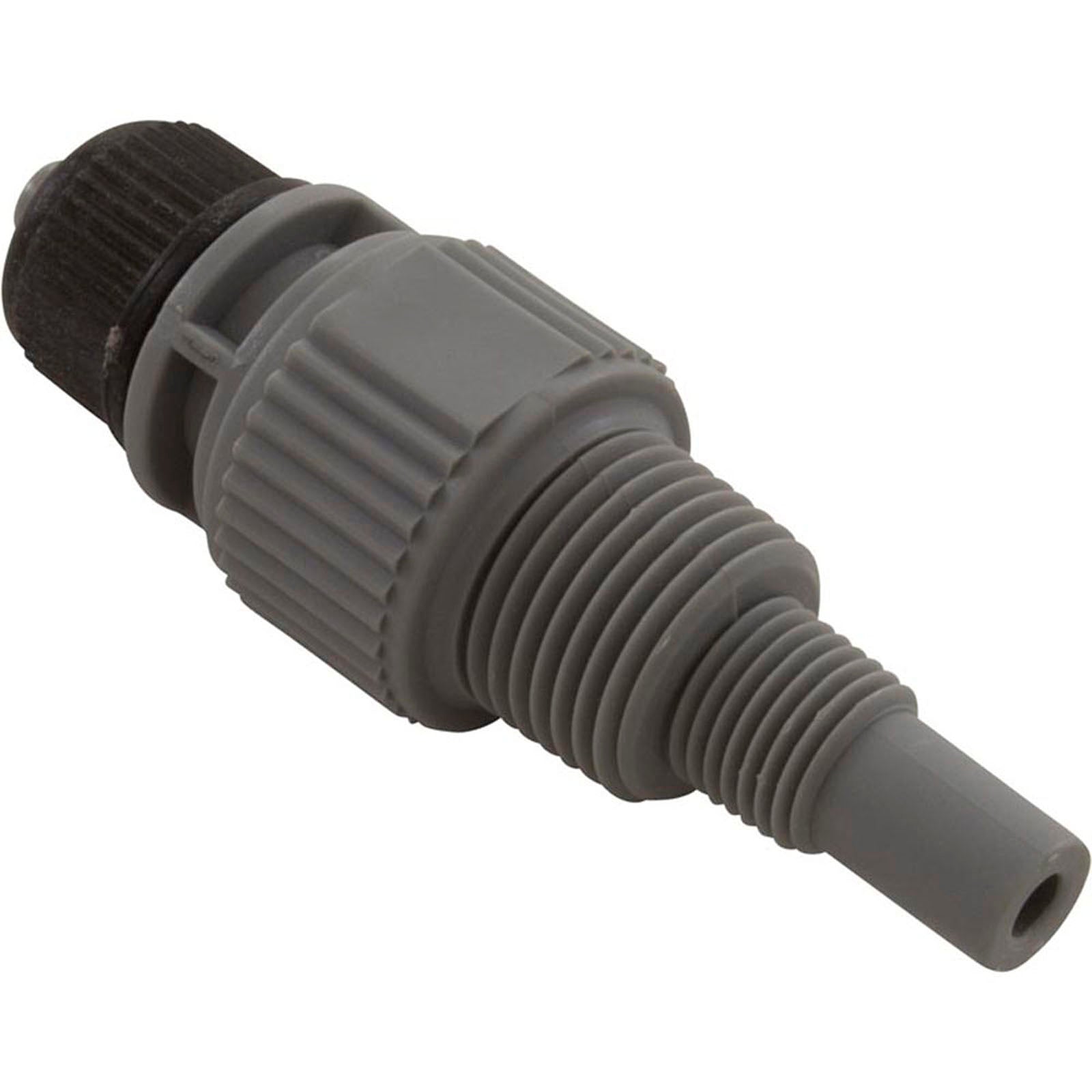 Injection Fitting, Blue-White, 1/2" & 1/4"mpt, 3/8"od tube, 6psi