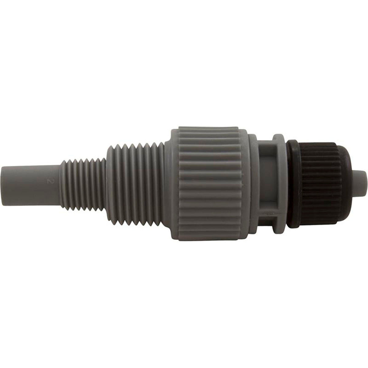 Injection Fitting, Blue-White, 1/2" & 1/4"mpt, 3/8"od tube, 6psi