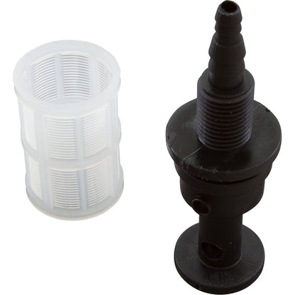 Válvula de pie, azul-blanca, junta tórica de Viton/Aflas, para tubo de 3/8" de diámetro exterior