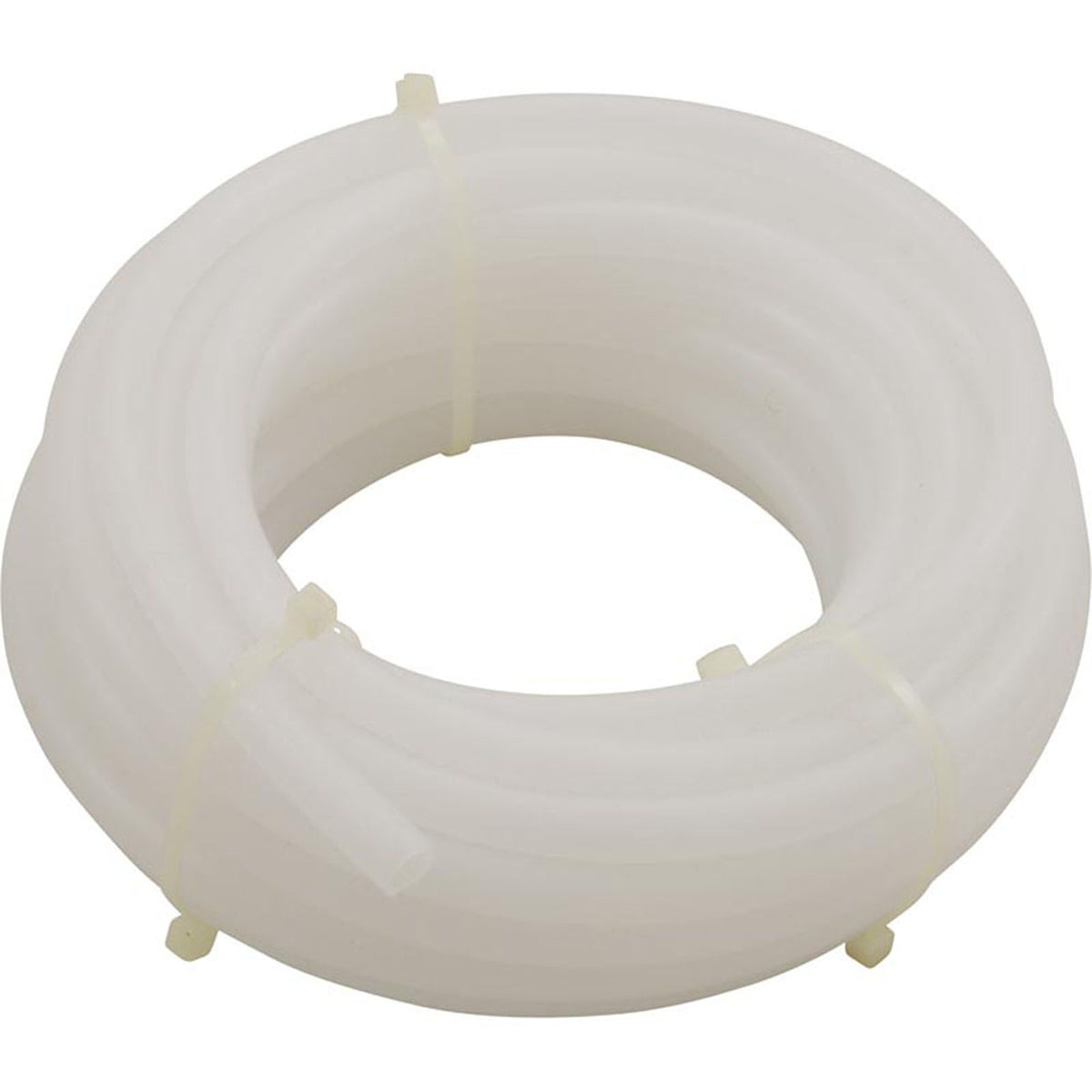 Tubing, Discharge, Blue-White, 3/8"od, 25ft, Clear Polyethylene