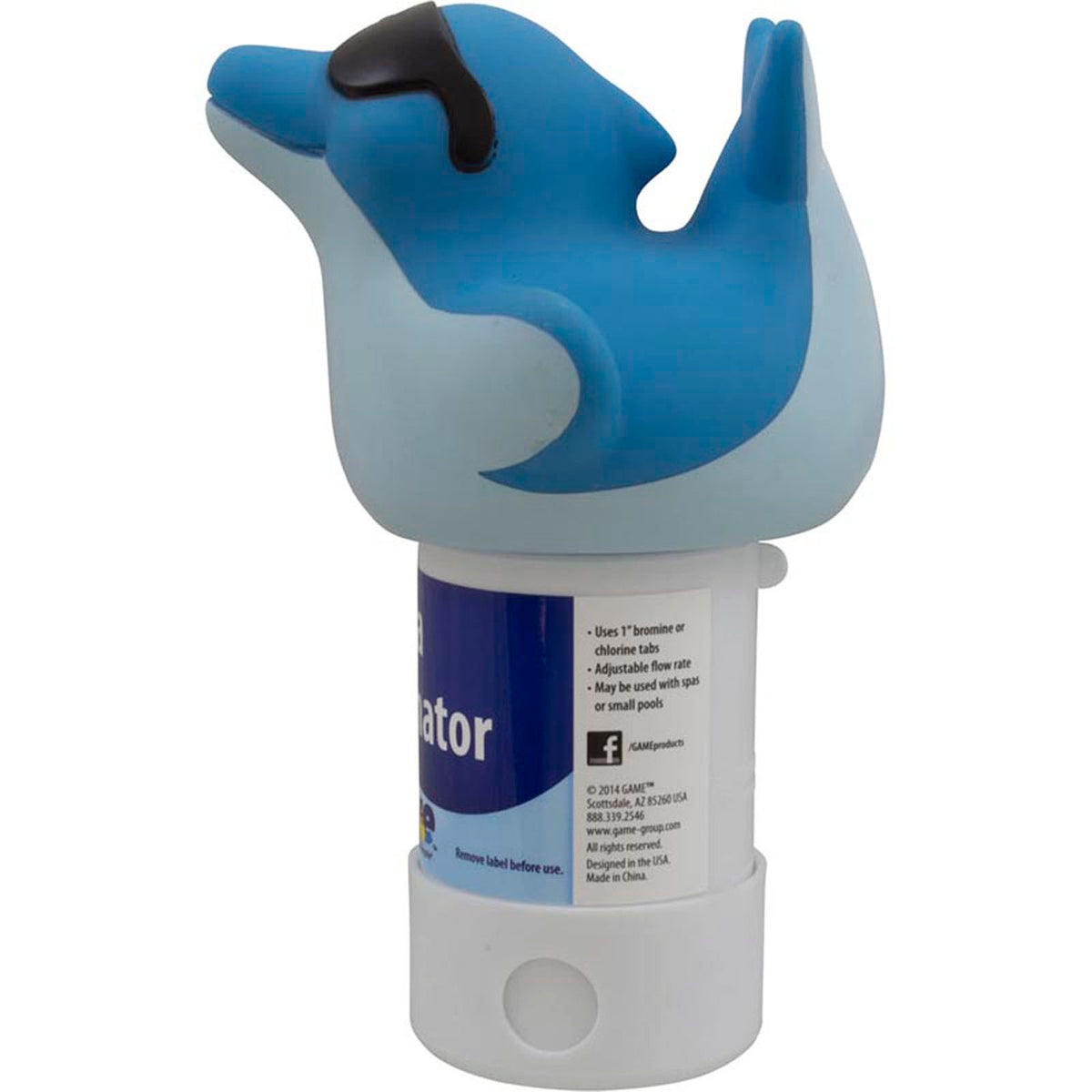 Floating Brominator, GAME Derby Dolphin, 1" Tabs, Spa