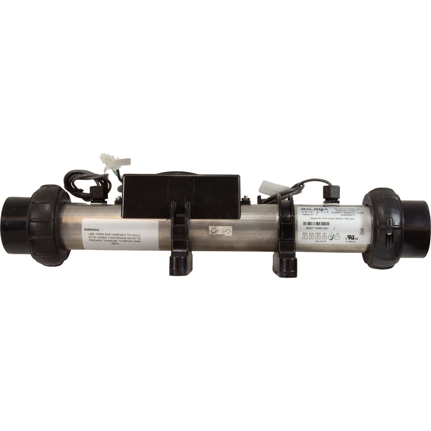 Heater, FloThru, BWG, 4.0kw, 15" x 2", 230v, 800INC, Remote