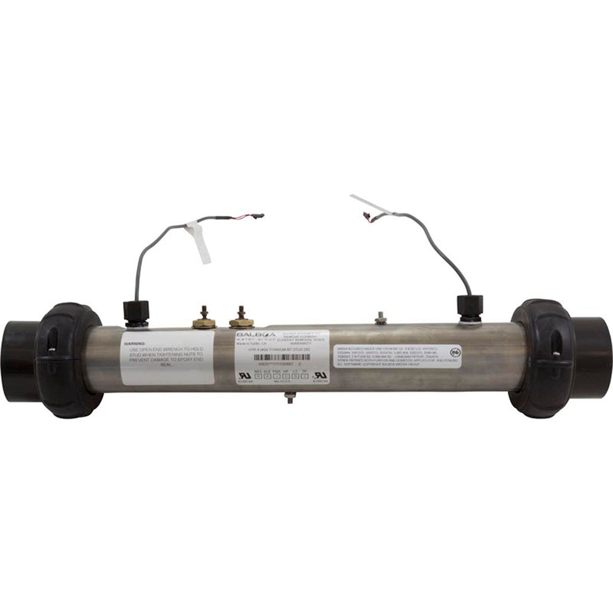 Heater, FloThru, BWG M7 15" x 2", 230v, 4.0kW, w/Sensors, Titan