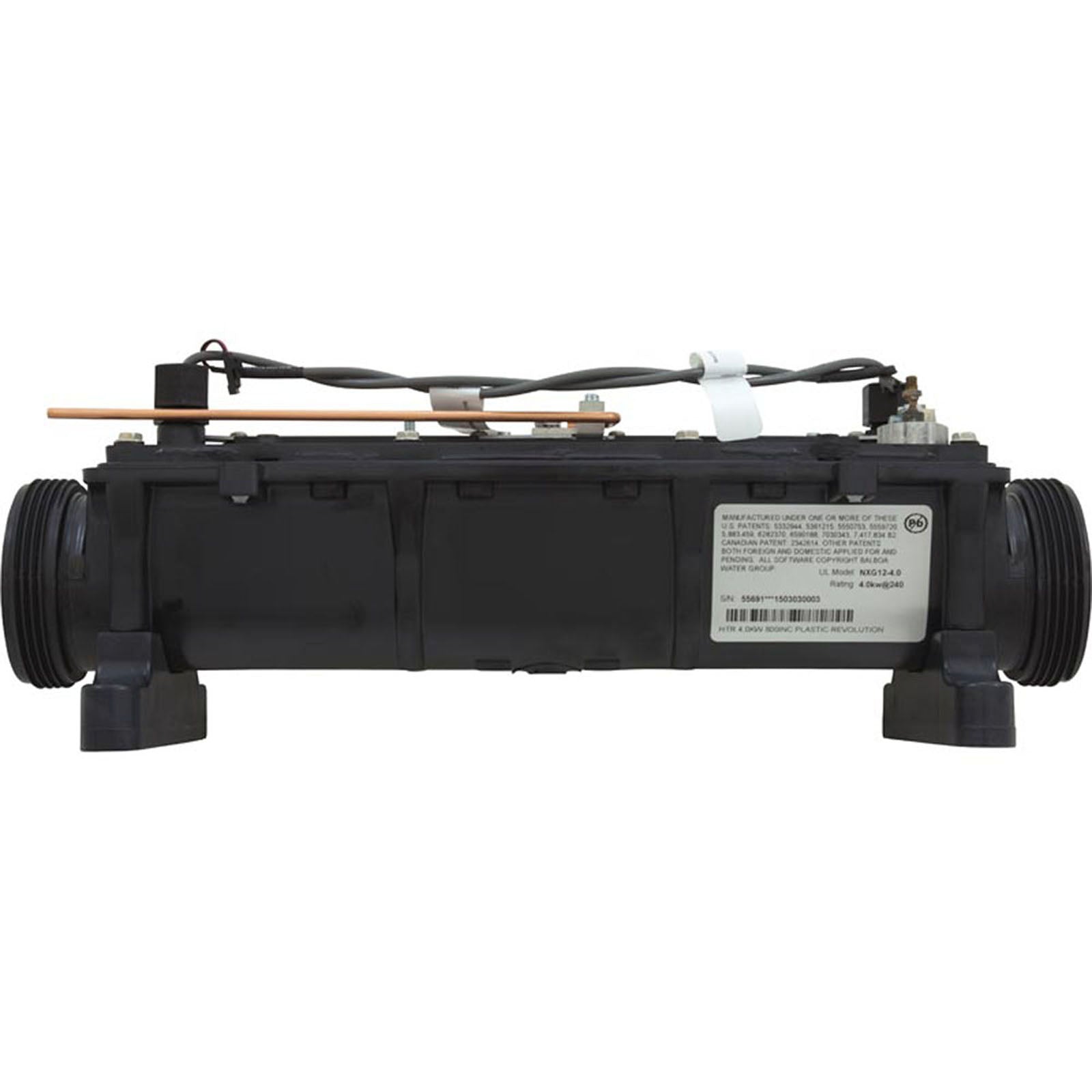 Heater, FloThru, BWG Revolution, 18-13/32" x 2", 4.0kW, 230v