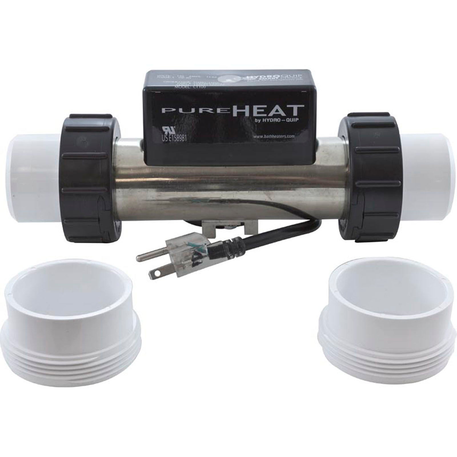 Heater, Bath, H-Q InLine, PH301-15UV, 115v, 1.5kW, 3ft, Vacuum