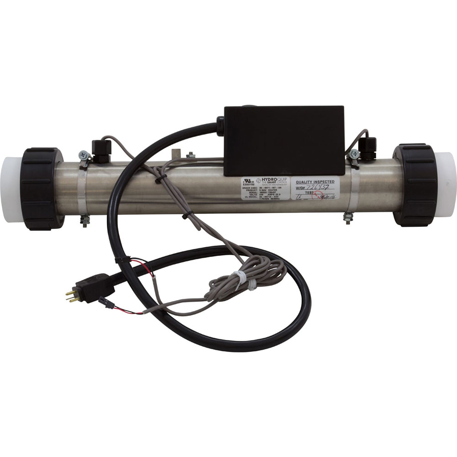 Heater, FloThru, PS-B Series M7, 15"x2", 230v, 5.5kW, 30"Cord