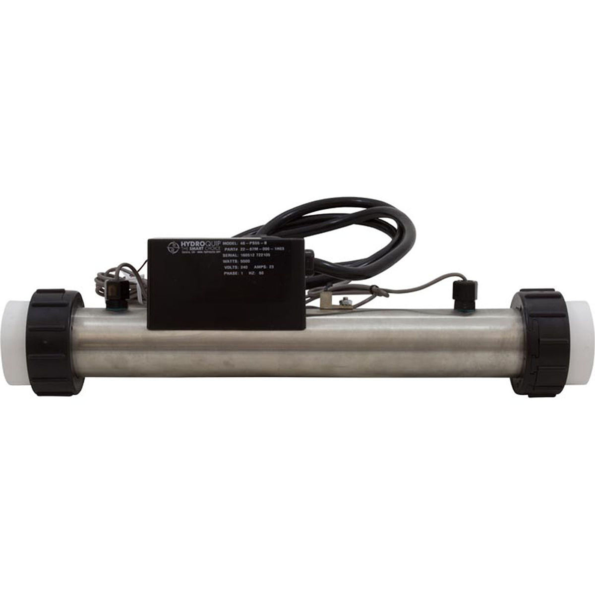 Heater, FloThru, PS-B Series M7, 15"x 2", 230v, 5.5kW, 60"Crd