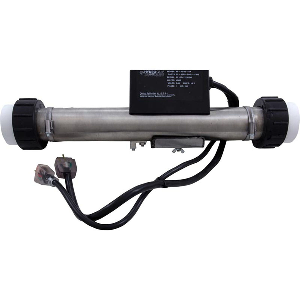 Heater, FloThru, HQ PS Air, 230v, 4.0kW, w/Short Cord, Slide