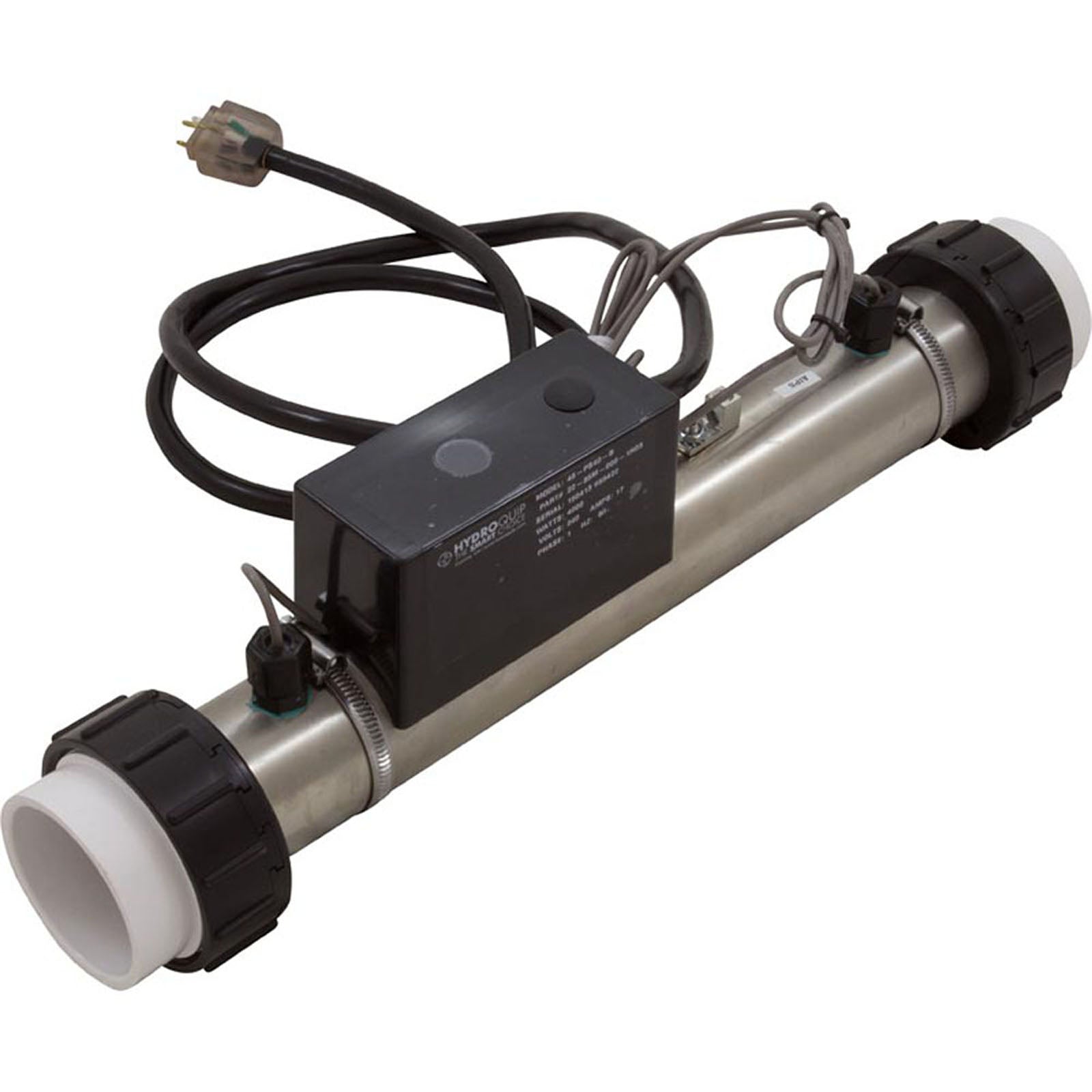 Heater, FloThru, PS-B Series M7, 15"x 2", 230v, 4kW, 60"Cord