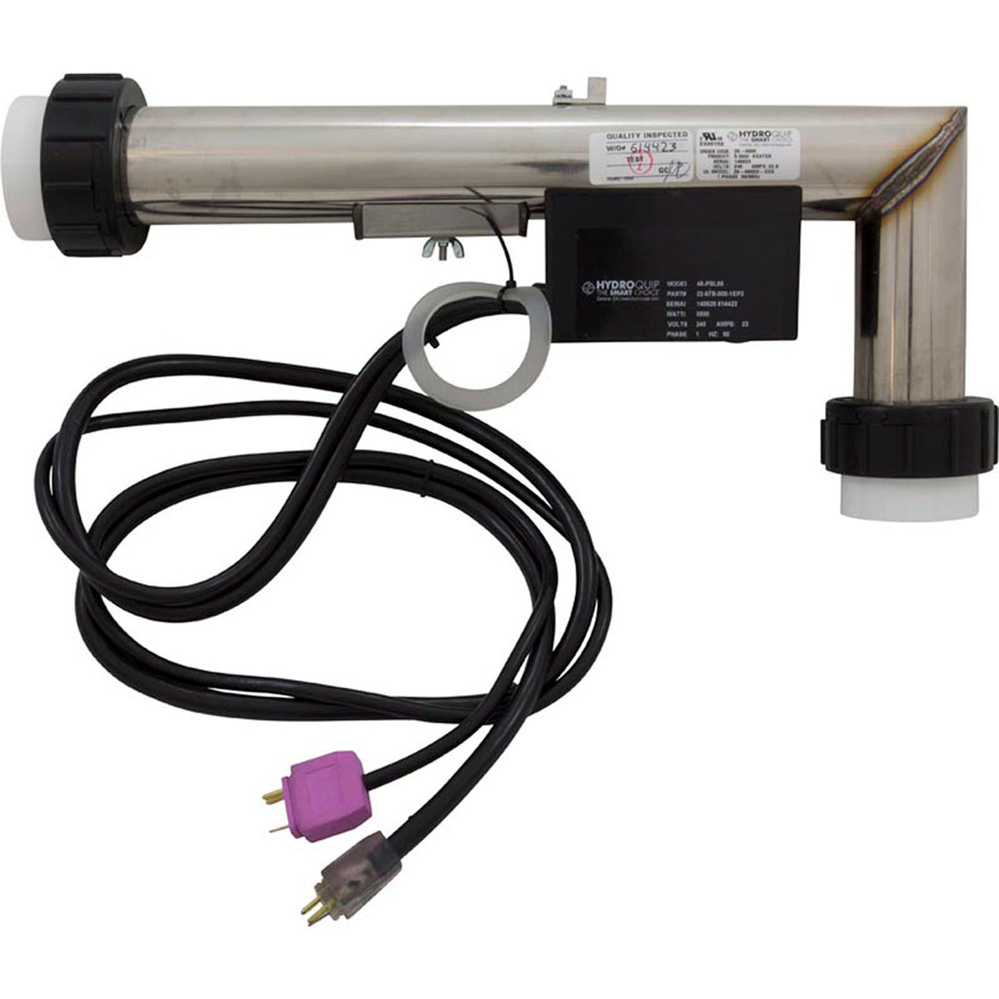 Heater, L Shape, HQ PS Elec, 230v, 5.5kW, w/Long Cord, Slide