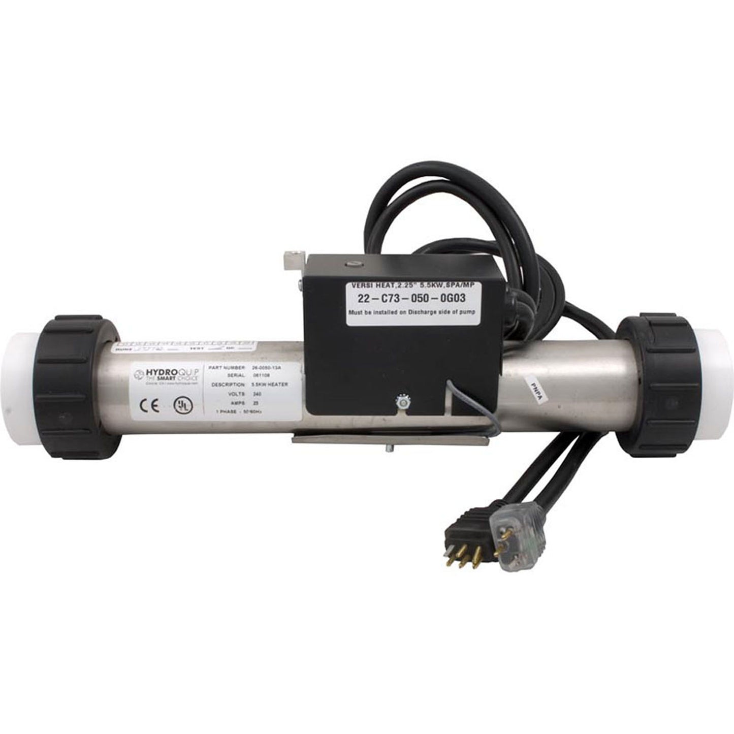 Heater, VersiHeat, HQ Elec CS9408, 13" x 2", 230v, 5.5kW