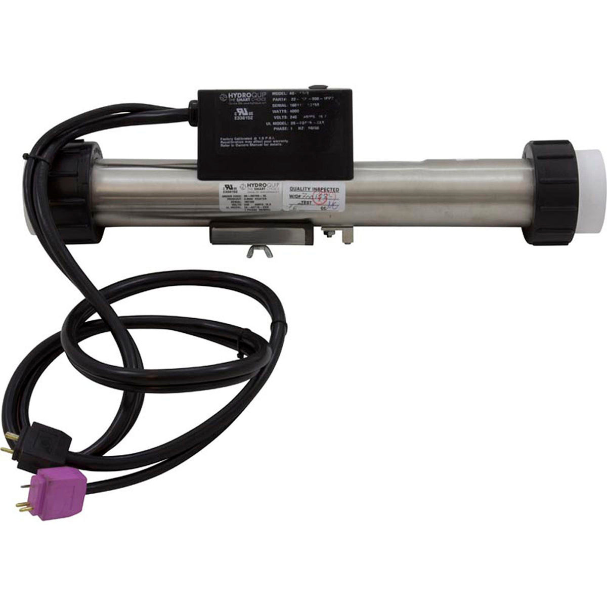 Heater, FloThru, HQ PS Elec, 230v, 4.0kW, w/Long Cord, Slide