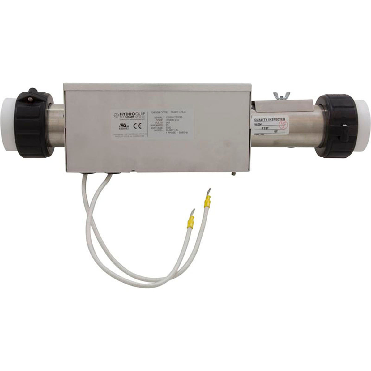 Heater, FloThru, CalSpa XL Repl, 15"x2", 230v , 5.5kW, w/Box, Gen