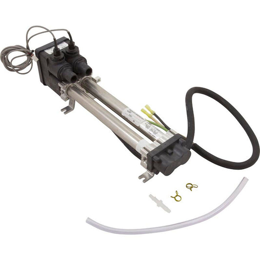 Chauffage, LowFlow, HydroQuip, 230 V, 1,5 kW, réinitialisation automatique