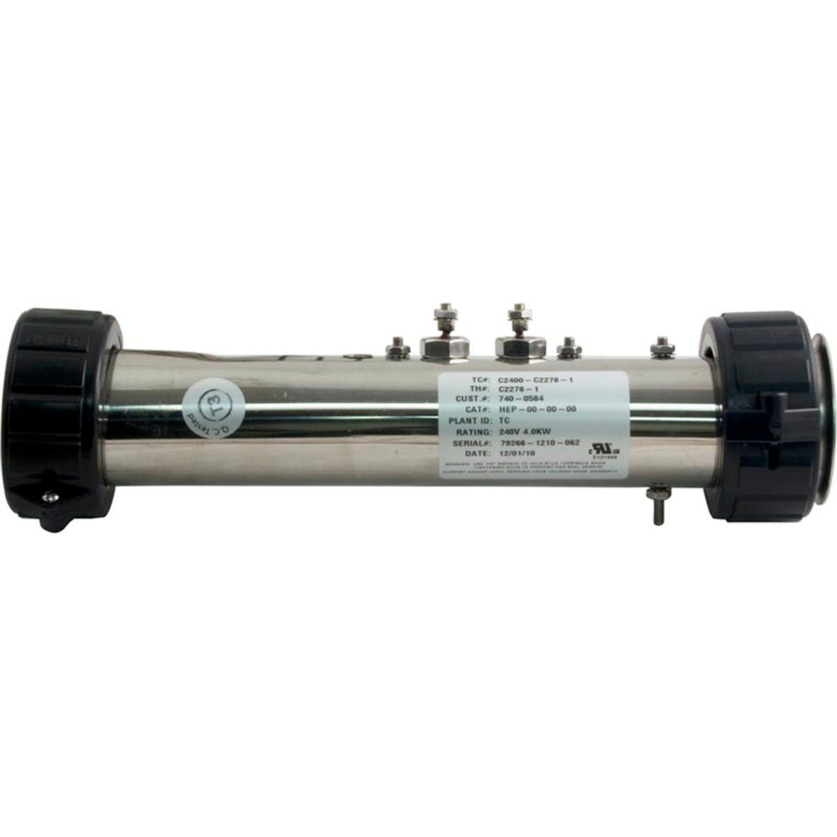 Heater Kit, FloThru, Marquis, 12" x 1-1/2", 115v/230v, 4.3kW