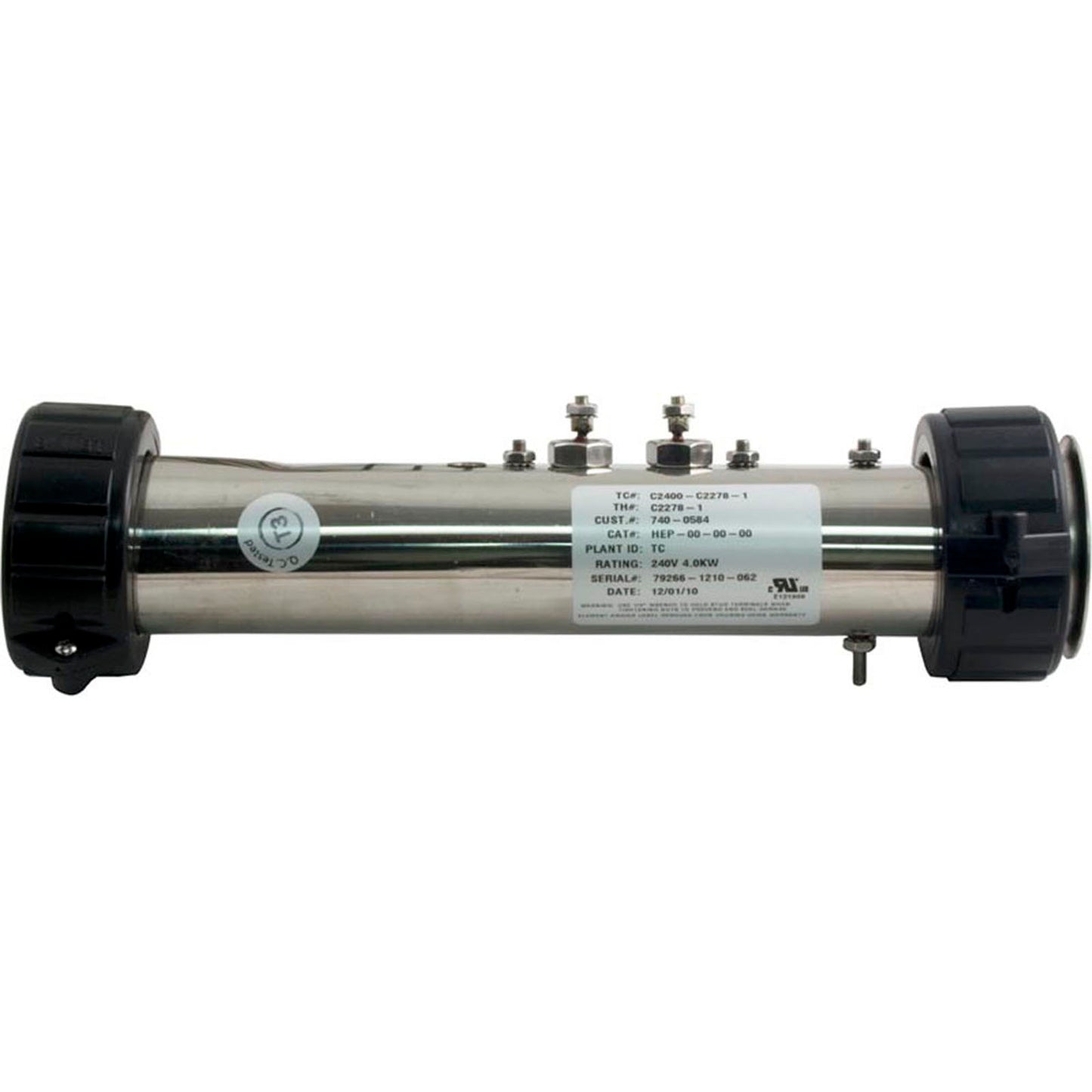 Heater Kit, FloThru, Marquis, 12" x 1-1/2", 115v/230v, 4.3kW