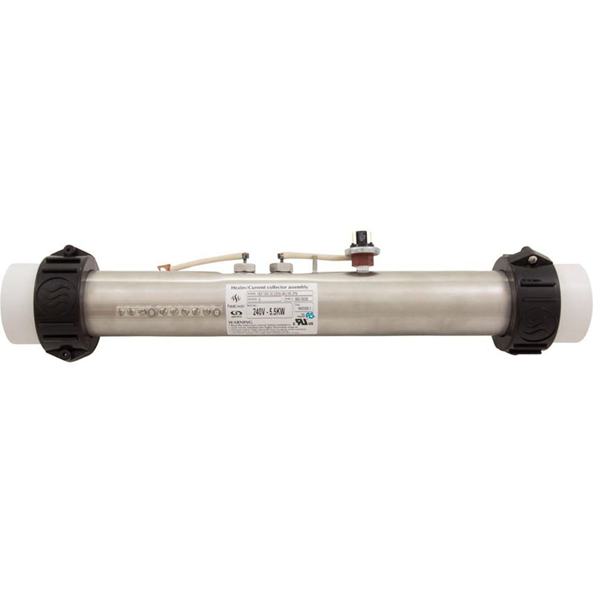 Heater, FloThru,Gecko S-Class,5.5kW, 15"x2",230, w/ PS, OEM