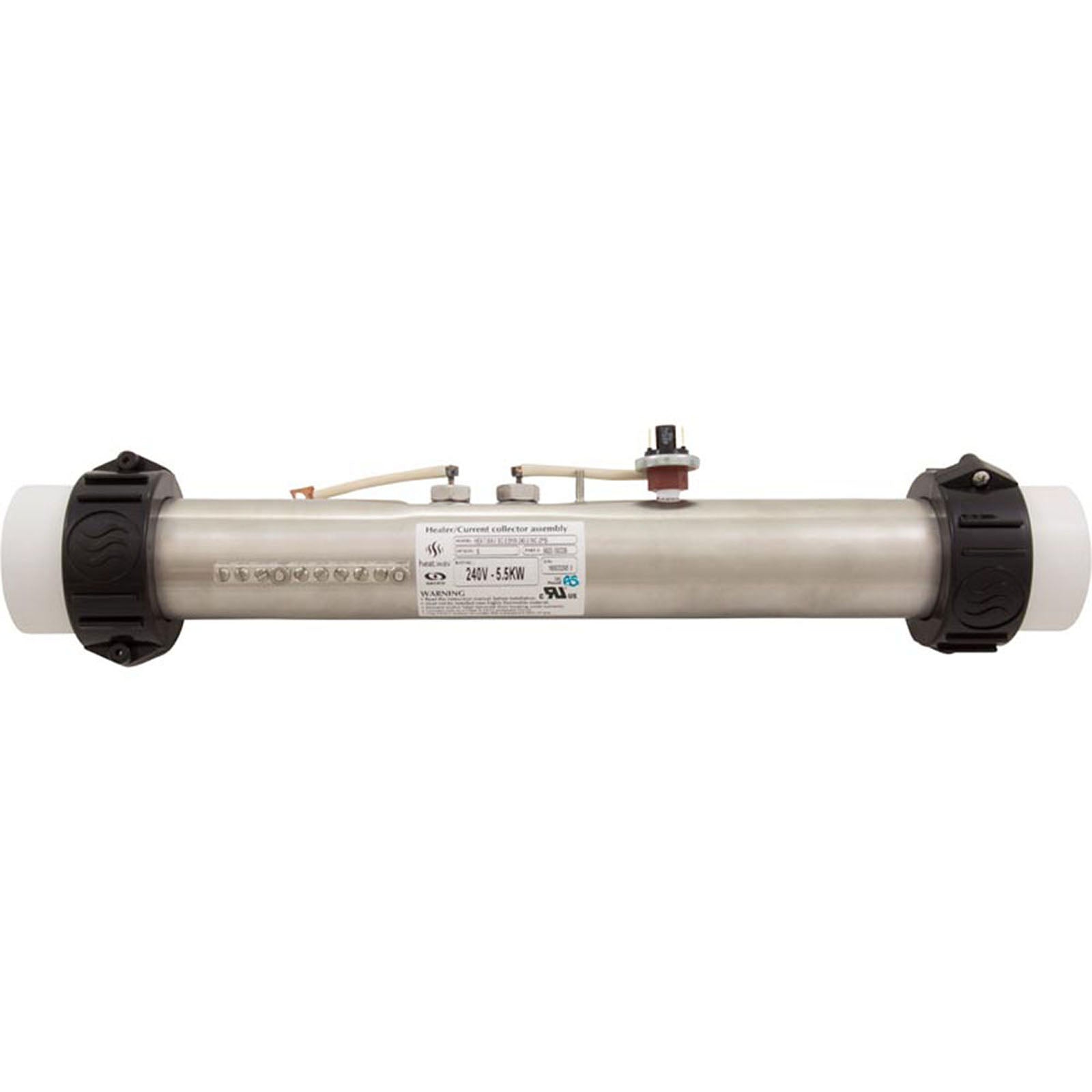 Heater, FloThru,Gecko S-Class,5.5kW, 15"x2",230, w/ PS, OEM