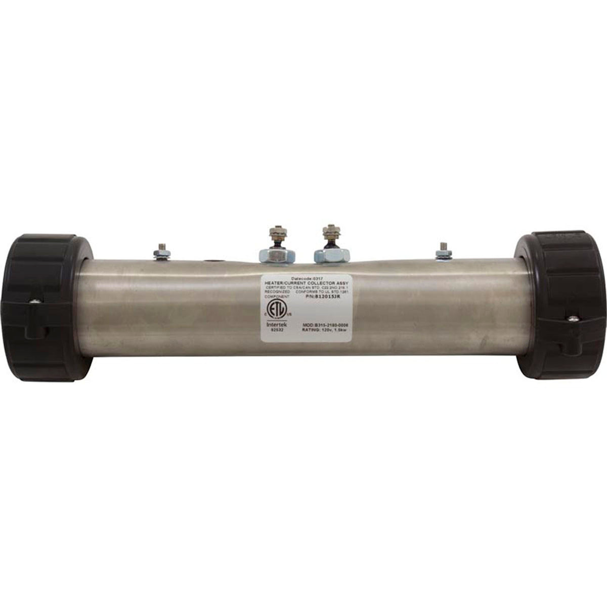 Heater, FloThru, Acura/ACC Repl, 11" x 2", 1.5kW, 115v, Gen