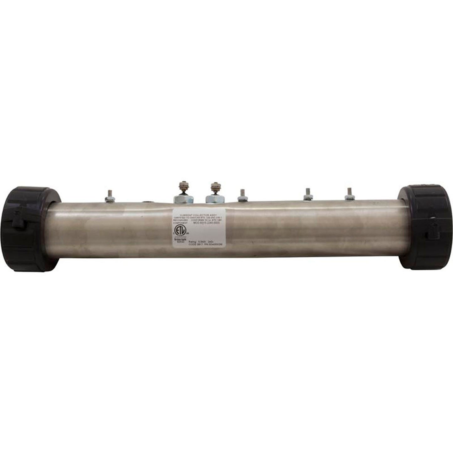 Heater, FloThru, Gecko M-Class Repl, 15" x 2", 230v, 5.5kW, Gen2