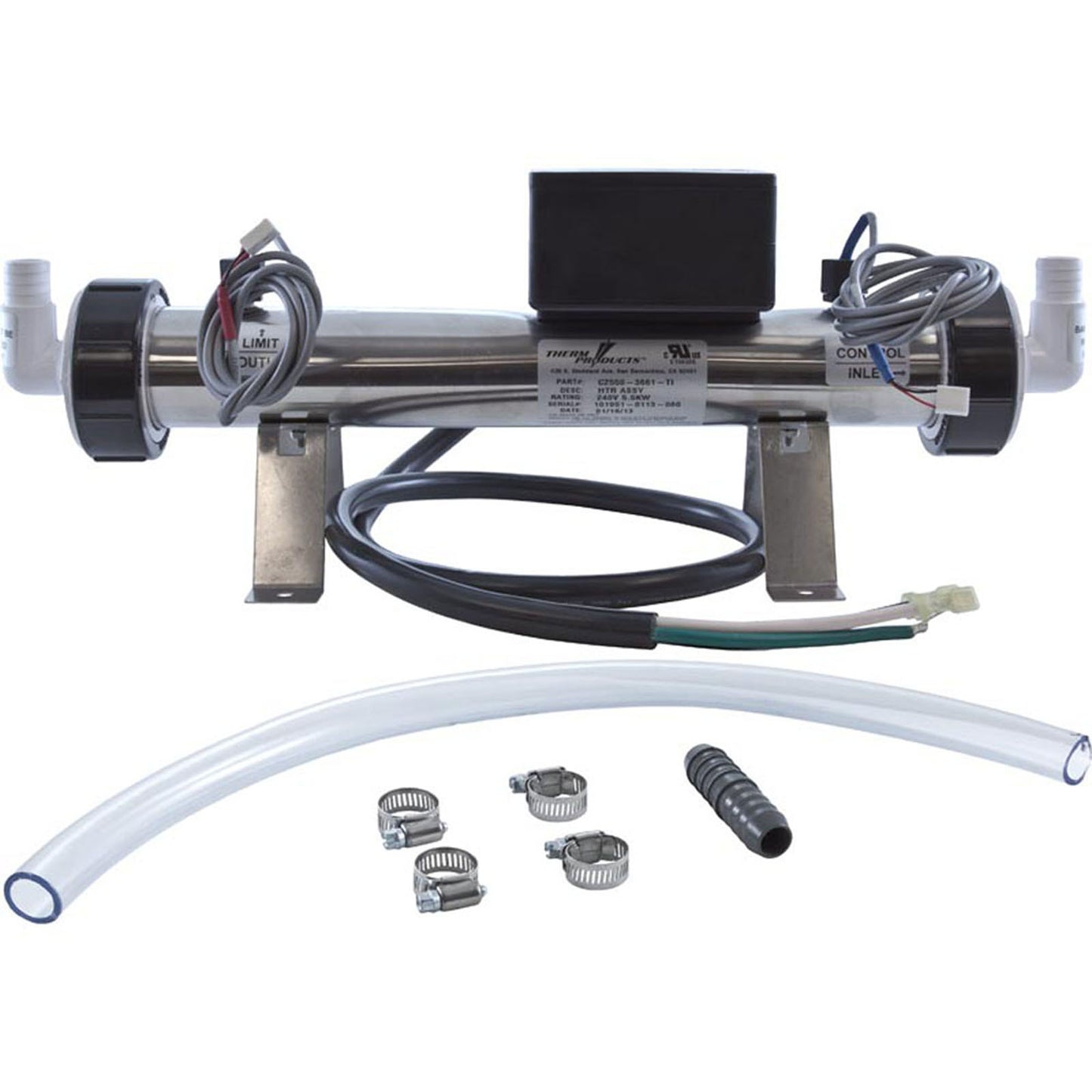 Heater, Low-Flow, Laing Tri-Bend 2020, 15"x2-1/4", 3/4"b, 5.5kW