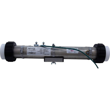 Calentador, FloThru, universal, 15" x 2", 230 V, 4,0 kW, con unión