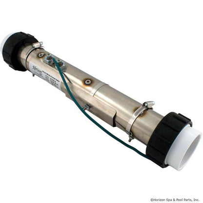 Calentador, FloThru, universal, 15" x 2", 230 V, 4,0 kW, con unión