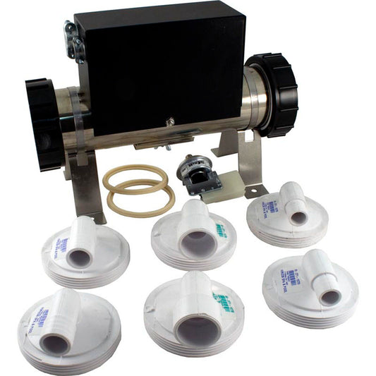 Calentador, bajo caudal, repuesto universal, 230 V, 4,0 kW, con fuente de alimentación y tpc, generador