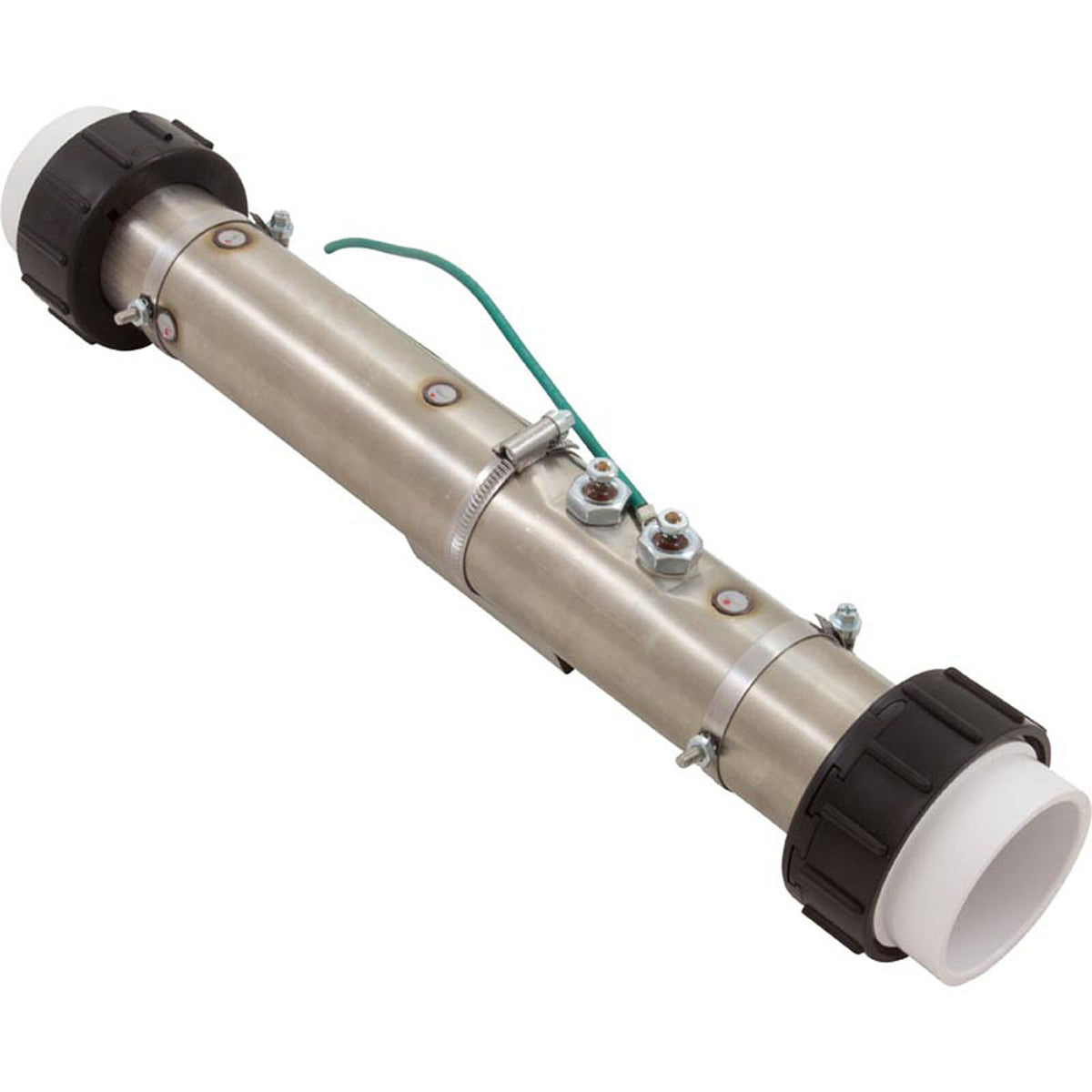 Heater, FloThru, Universal, 15" x 2", 230v, 5.5kW, w/Union