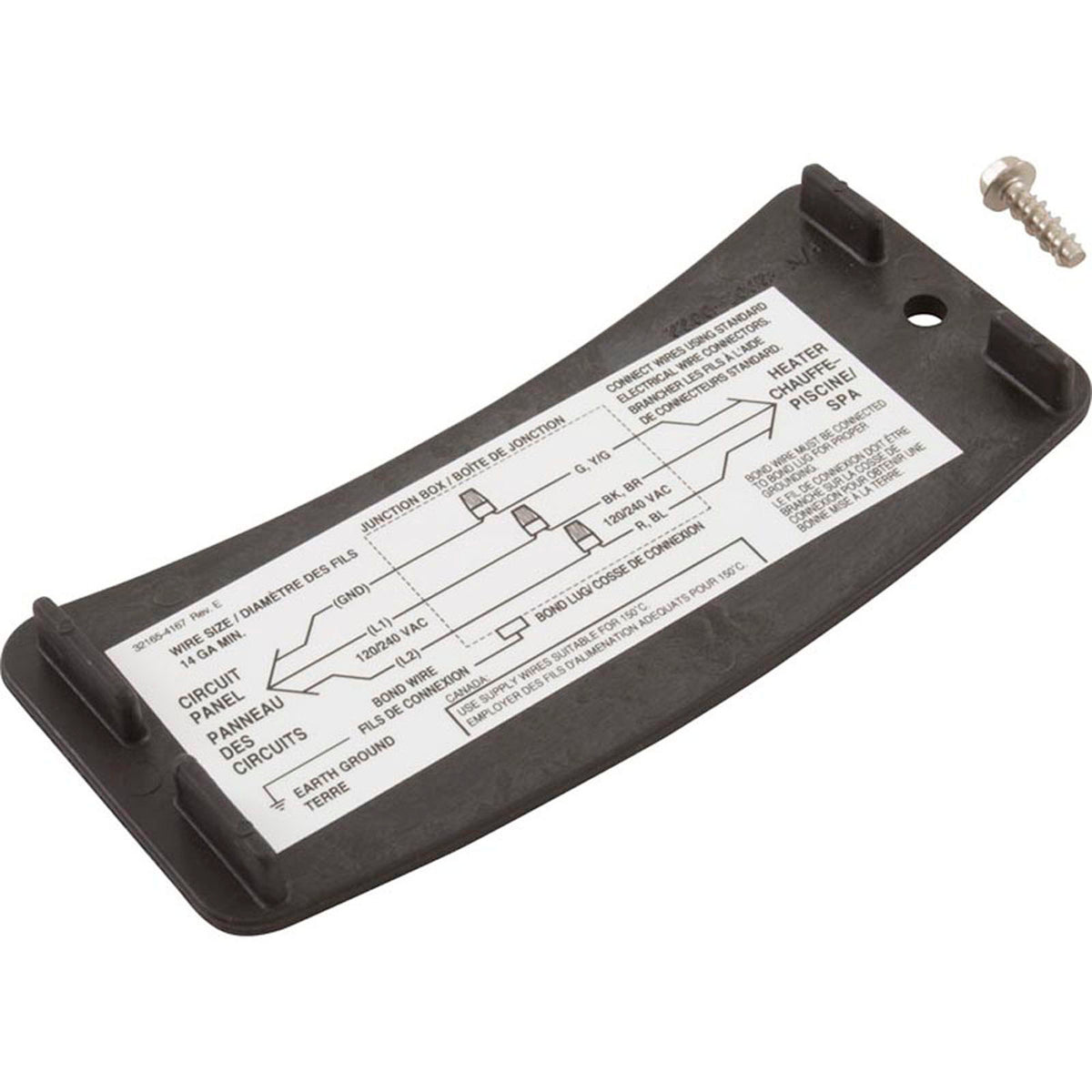 Junction Box Cover, Pentair Max-E-Therm